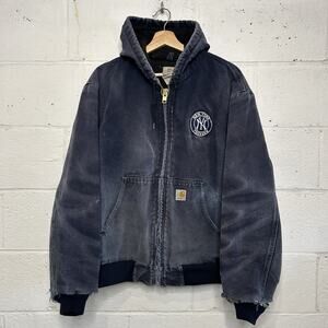 Vintage Carhartt Hooded Active Jacket “Dark Navy” Yankees